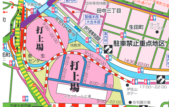 土浦花火マップ